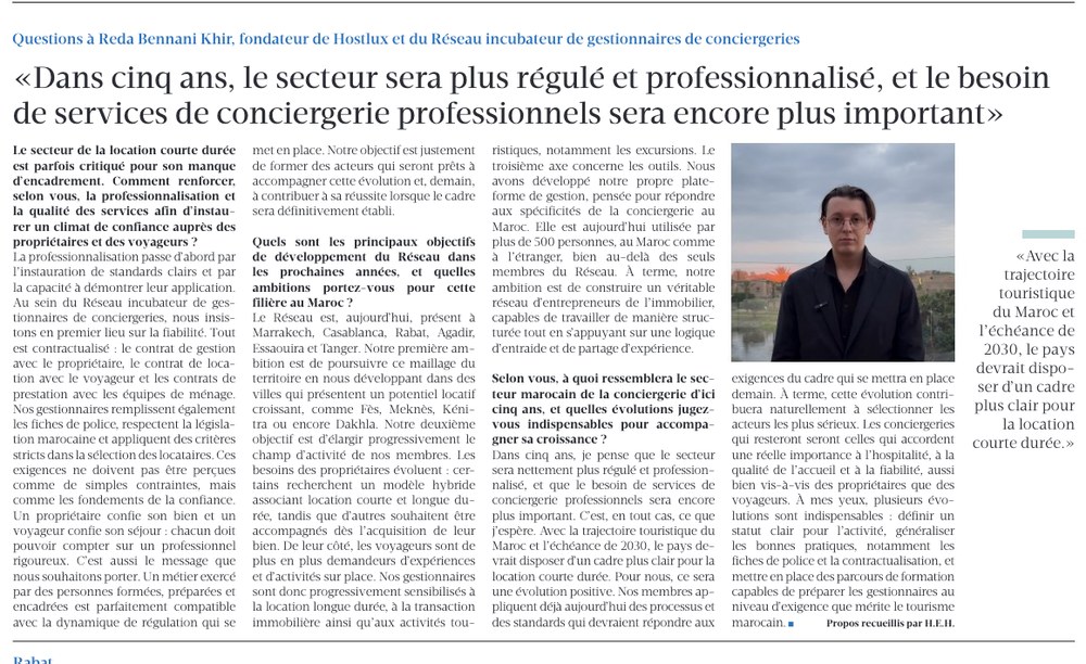 « Dans cinq ans, le secteur sera plus régulé et professionnalisé »
